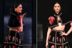 Ananya Pandey ने Lakme Fashion Week में बिखेरा जलवा, रोहित बल के डिजाइन ने बांधा समां 
