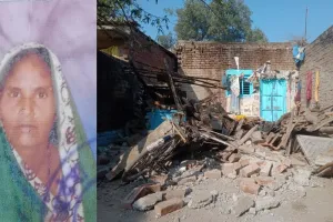 पीलीभीत: सोते वक्त परिवार पर गिरी खपरैल, महिला की मौत, पति और बच्चे घायल