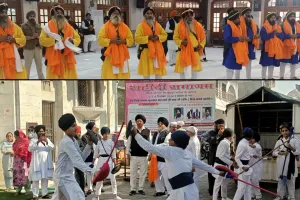 रामपुर : नगर कीर्तन में जांबाजों ने दिखाए हैरत अंगेज करतब, विधायक ने भी टेका माथा