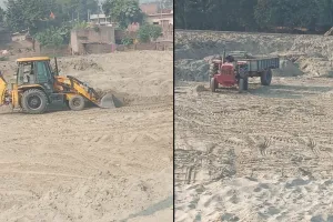 लखीमपुर खीरी : सिंगाही और तिकुनिया क्षेत्र में बेखौफ माफिया खुलेआम कर रहे खनन