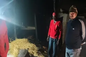 बहराइच: मकान में अज्ञात कारणों से लगी आग, दो मवेशियों की जलकर मौत