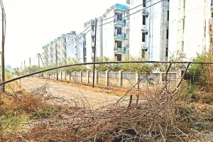 जनता ने फ्लैट ठुकराए तो पेड़ बिछाकर रास्ते किए बंद: कानपुर में केडीए की जवाहरपुरम योजना में बने फ्लैट्स की हालत बदतर