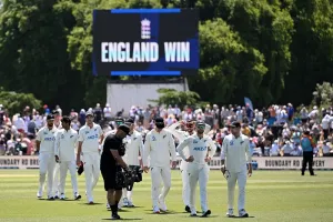NZ VS ENG : इंग्लैंड ने न्यूजीलैंड को पहले टेस्ट में आठ विकेट से हराया, Brydon Carse ने झटके 6 विकेट