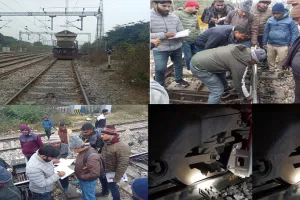 Sambhal News : चन्दौसी में शंटिंग के दौरान पटरी से उतरा मालगाड़ी के इंजन का पहिया, रेलवे प्रशासन में मची अफरातफरी