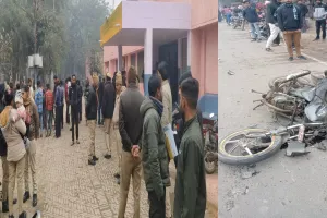 पीलीभीत: अज्ञात वाहन ने बाइक में मारी टक्कर, एक की मौत, दो घायल 