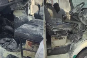 Bareilly: एंबुलेंस में अचानक लगी आग, मची अफरा-तफरी, मरीज को लेकर जा रही थी मेरठ