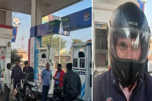 कासगंज: नहीं मिला पेट्रोल तो हेलमेट के लिए दूसरे बाइक सवारों का ताक रहे मुंह...