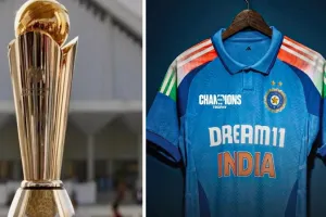 Champions Trophy 2025 : चैंपियंस ट्रॉफी पर फिर घमासान, टीम इंड‍िया की जर्सी से पाकिस्तान का नाम गायब