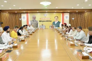 उम्मीदवारों के नामों को अंतिम रूप देने के लिए भाजपा की केंद्रीय चुनाव समिति की हुई बैठक 