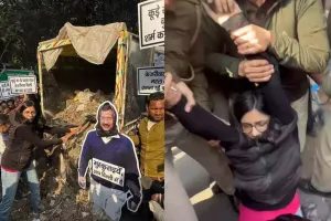 केजरीवाल के आवास के बाहर कूड़ा फेंकने के आरोप में स्वाति मालीवाल को पुलिस ने हिरासत में लिया