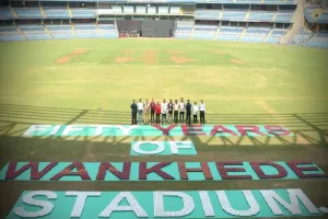 मुंबई क्रिकेट संघ ने बनाया ‘गिनीज वर्ल्ड’ रिकॉर्ड, 14,505 गेंदो से लिखा 50 Years of Wankhede Stadium