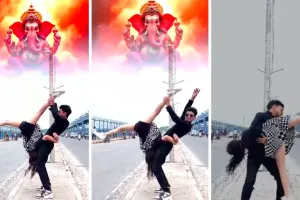 प्रभु आ रहे...गाने पर अश्लीलता की हदें की पार: कानपुर के गंगा बैराज में बनाई REEL, देखने वाले भी हाे गए हैरान