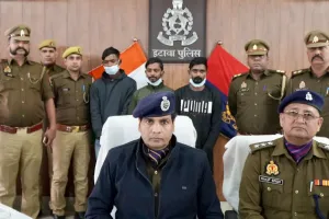 इटावा में पुलिस की बदमाशों से मुठभेड़: तीन गिरफ्तार...गैंगस्टर के मामले में चल रहे थे वांछित, घोषित था पांच हजार का इनाम