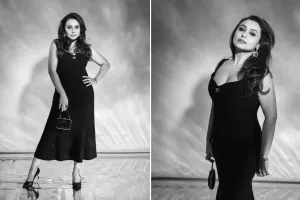 रानी मुखर्जी ने सब्यासाची की 25वीं वर्षगांठ समारोह में बिखेरा जलवा, ब्लैक प्राडा ड्रेस में दिखीं ग्रेसफुल