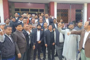 रामपुर: एडवोकेट एक्ट के विरोध में अधिवक्ता न्यायिक कार्य से रहे विरत