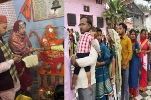 संभल में 46 साल बाद खुले शिव मंदिर पर जलाभिषेक के लिए उमड़े शिव भक्त