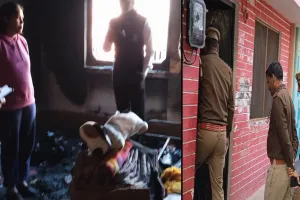 शाहजहांपुर: पत्नी और बच्चों को चाकू से किया घायल, किरायेदार महिला सिपाही के कमरे में लगाई आग