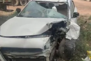 Mahakumbh जा रही कार कानपुर देहात के बारा जोड़ के पास भिड़ने से दंपति की मौत...चार गंभीर: राजस्थान के दौसा से आ रहे थे...