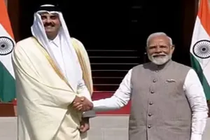 प्रधानमंत्री मोदी ने हैदराबाद हाउस में किया कतर के अमीर का स्वागत, इन मुद्दों पर बनी सहमति