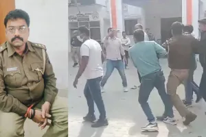 मिर्जापुर: चील्ह थाना में तैनात इंस्पेक्टर को घसीटते हुए ले गई एंटी करप्शन की टीम, घूस लेते पकड़े गए साहब, देखें वीडियो