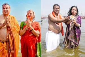 Mahakumbh 2025: संगम में केंद्रीय मंत्री नितिन गडकरी और धर्मेंद्र प्रधान ने लगाई डुबकी 