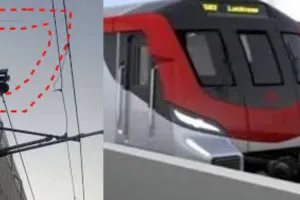 चाइनीज मांझे ने रोक दी मेट्रो ट्रेन, चारबाग से एयरपोर्ट के बीच एक घंटे ठप रहा ट्रेनों का संचालन