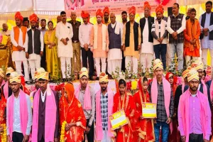  मुख्यमंत्री सामूहिक विवाह योजना : 73 जोंडों ने लिए सात फेरे, दो ने कहा निकाल कुबूल है...