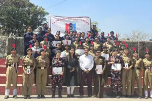  एनसीसी कैडेट्स को उत्कृष्ट प्रदर्शन पर  किया सम्मानित
