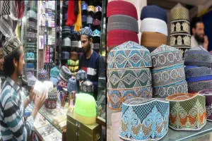 Bareilly: ईद के बाजार में तुर्की और अफगानी टोपी की बहार