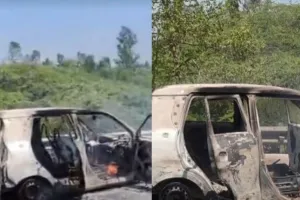 Bareilly: चलती कार बनी आग का गोला, परिवार ने कूदकर बचाई जान! 