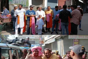 बिजनौर : अफजलगढ़ में देखने को मिली गंगा-जमुनी तहजीब, मुस्लिम समाज ने हुलियारों पर बरसाए फूल...कड़ी सुरक्षा रही 