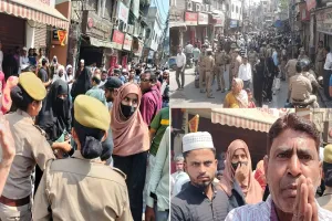 मुरादाबाद : नगर निगम की टीम ने अवैध अतिक्रमण के खिलाफ चलाया अभियान, दुकानदारों और पुलिस के बीच हुई तीखी नोकझोंक 