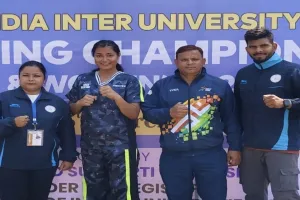 Ayodhya News : अजहर एवं प्रीती ने ऑल इंडिया किक बॉक्सिंग इंटर यूनिवर्सिटी प्रतियोगिता में जीता गोल्ड