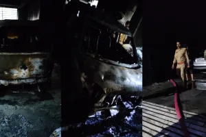 लखनऊ: सिल्वर अपार्टमेंट की पार्किंग में लगी आग, 7 टू व्हीलर और 4 कारें जली, 6 लोग सुरक्षित निकाले गए