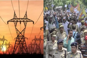 बिजली कर्मचारी प्रदर्शन:लखनऊ की सड़को पर उतरे बिजली कर्मचारी, निजीकरण के विरोध में किया उग्र प्रदर्शन 
