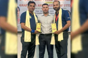 देवभूमि में सम्मानित हुए शहर के सुनील और दुर्गेश्वर: उत्तराखंड में चल रही राज्य स्तरीय ग्रेपलिंग प्रतियोगिता