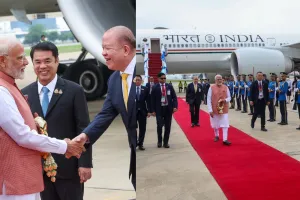 थाईलैंड पहुंचे PM मोदी, डॉन मुआंग हवाई अड्डे पर भव्य स्वागत