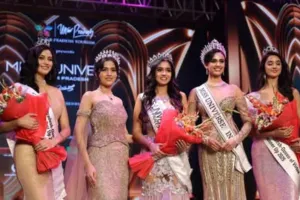 Miss Universe UP 2025 : मथुरा की तान्या शर्मा के सिर सजा मिस यूनिवर्स यूपी का ताज