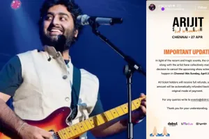 पहलगाम आतंकी हमला : अरिजीत सिंह का Concert हुआ रद्द, पहलगाम में हुए आतंकी हमले के चलते सिंगर ने लिया फैसला 