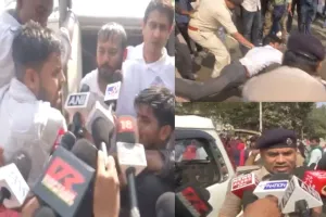 बिहार: CM आवास जा रहे कांग्रेस कार्यकर्ताओं की पुलिस से झड़प, कन्हैया कुमार सहित कई हिरासत में