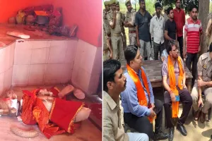 लखीमपुर खीरी: वीर बाबा मंदिर पर देवी देवताओं की खंडित मूर्तिया देख फैला आक्रोश