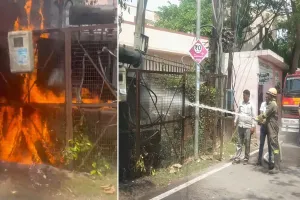 Bareilly: कचहरी पर धूं-धूं कर जला ट्रांसफार्मर...अधिवक्ताओं में मची अफरा-तफरी