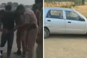 कानपुर की सजेती पुलिस की बदमाशों से मुठभेड़, एक के पैर में लगी गोली, कार समेत गिरफ्तार: दूसरा साथी फरार