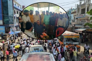 लखीमपुर खीरी: राजापुर मंडी में गेट पास पर रोक लगने से भड़के किसानों का हंगामा