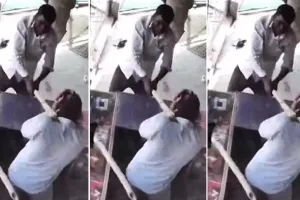 लखीमपुर खीरी: व्यापारी पर लाठियां लेकर टूट पड़े दबंग...दुकान में घुसकर पीटा