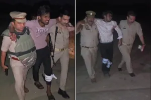 मुरादाबाद : पुलिस और बदमाशों के बीच मुठभेड़, दो आरोपी गिरफ्तार...रिएल एस्टेट कारोबारी के घर में की थी लूट 