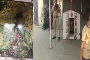 अमरोहा: चामुंडा मंदिर की मूर्तिया खंडित होने से आक्रोश...महिला पर तोड़-फोड़ का आरोप