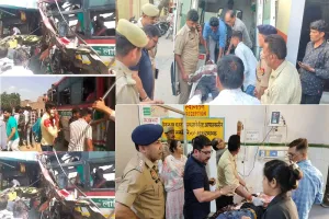 Sambhal : दोनों बसें भिड़ीं तो मदद को चीखे-चिल्लाए यात्री, ओवरटेक करने के चलते हुआ हादसा....पुलिस कर्मी भी बाल-बाल बचे