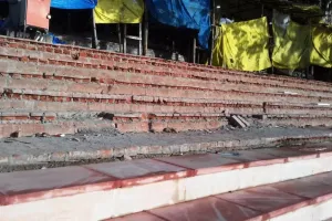  लखीमपुर खीरी: विधायक के निरीक्षण के बाद सौंदर्यीकरण कार्य में सुधार, हटाई गईं पुरानी पाइपें