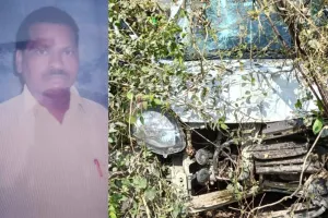 लखीमपुर खीरी: हाईवे पर मकान के पिलर से टकराई कार, शिक्षक की मौत